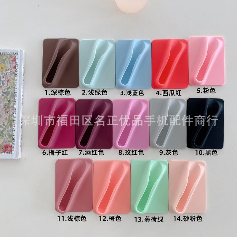 Silicone Lipstick Lip Glaze Lip Balm Mobile Phone Case Universal Bracket Adhesive For Iphone15Pro Accessories - Image 2